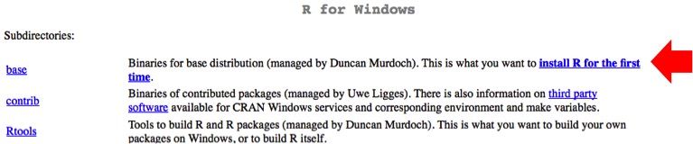 R for Windows